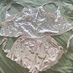 Silky Cream Sleepwear Set